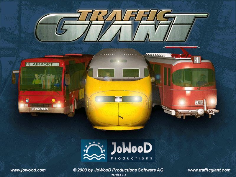 Traffic Giant: Gold Edition (Windows) screenshot: The title screen gives no indication that this is the Gold Edition