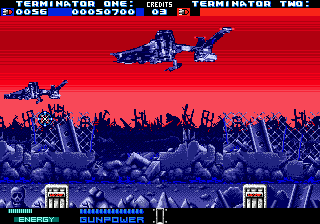 Terminator 2: Judgment Day (Genesis) screenshot: ...planes...