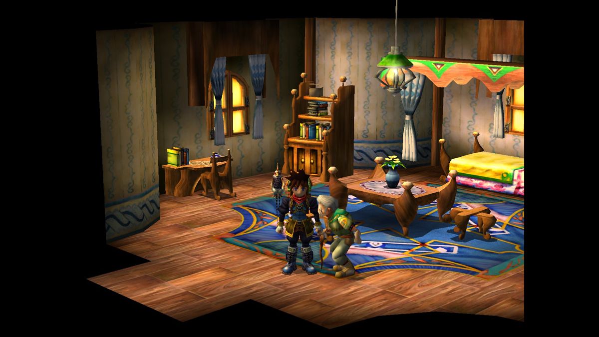 Grandia II: Anniversary Edition (Windows) screenshot: But I LIKE the elderly a lot more.