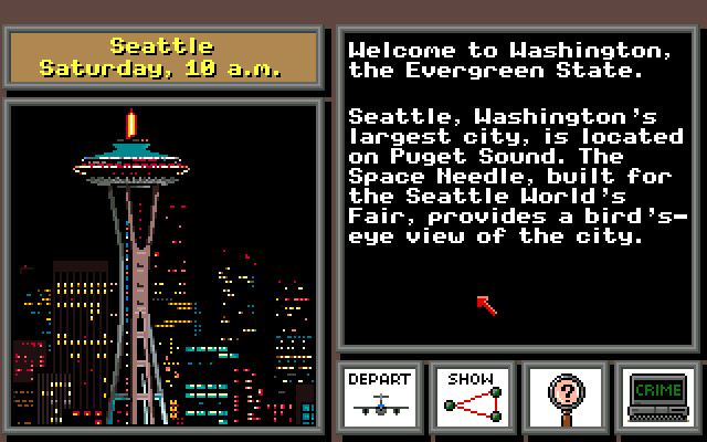Where in the U.S.A. Is Carmen Sandiego? (Amiga) screenshot: Now there's something I didn't know before