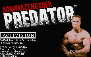 Predator (Atari ST) screenshot: The title screen