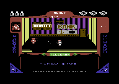 Gunfighter (Commodore 64) screenshot: Shootout