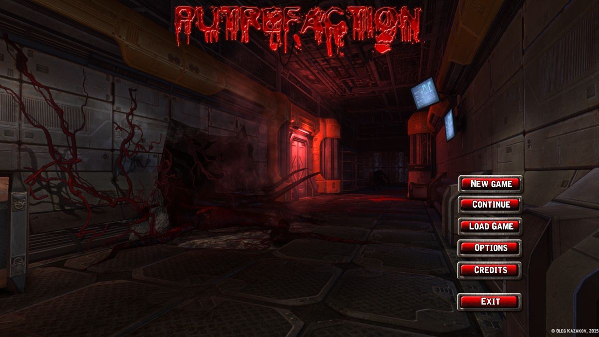 Putrefaction (Windows) screenshot: Title screen / main menu