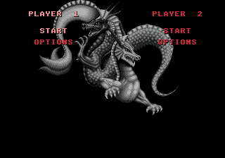 Double Dragon (Genesis) screenshot: Nice menu