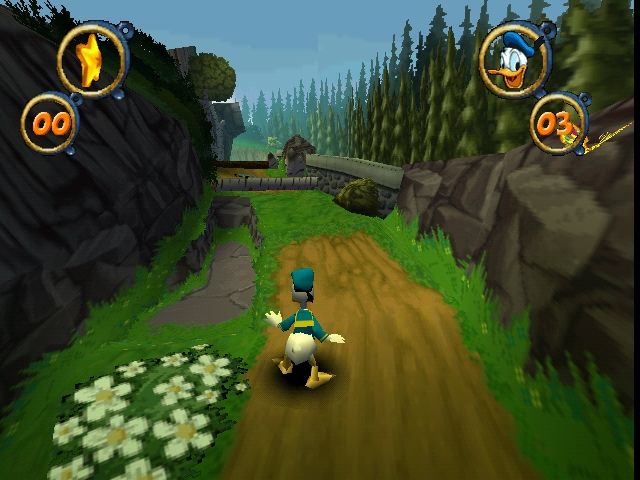 Disney's Donald Duck: Goin' Quackers (Nintendo 64) screenshot: The Forest Edge level