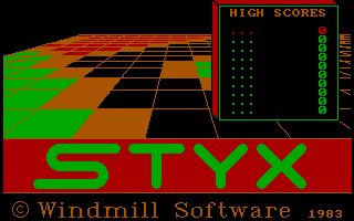 Styx (DOS) screenshot: Title Screen