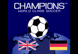 Champions World Class Soccer (Genesis) screenshot: Title screen