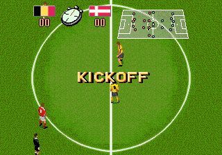 Champions World Class Soccer (Genesis) screenshot: Kickoff
