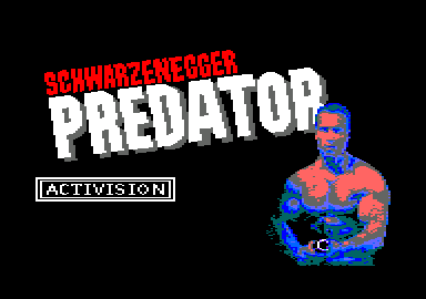 Predator (Amstrad CPC) screenshot: Title screen
