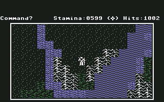 Wrath of Denethenor (Commodore 64) screenshot: Starting location