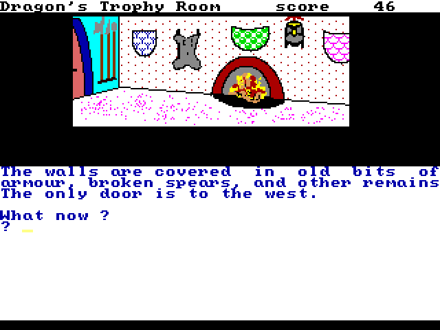 Maths Dragons (Amiga) screenshot: Dragon's Trophy Room