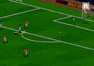FIFA Soccer 97 (Genesis) screenshot: Replay. Just like TV!