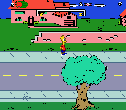 The Simpsons: Bart's Nightmare (Genesis) screenshot: Starting the game
