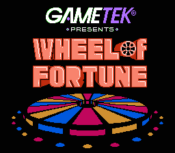 Wheel of Fortune: Featuring Vanna White (NES) screenshot: Title screen