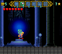 Magical Pop'n (SNES) screenshot: As you advance in the stages, you will receive new magic powers