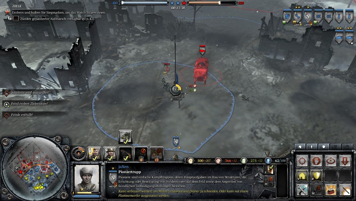Company of Heroes 2: Theater of War - Victory at Stalingrad (Windows) screenshot: ...Germans are using SdKfz 251...