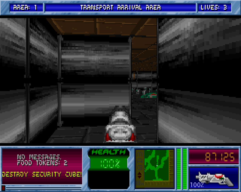 Blake Stone: Planet Strike! (Windows) screenshot: I found a secret area