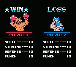 World Champ (NES) screenshot: Winning screen