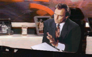 LA Law: The Computer Game (DOS) screenshot: Corbin Bernsen as Arnie Becker