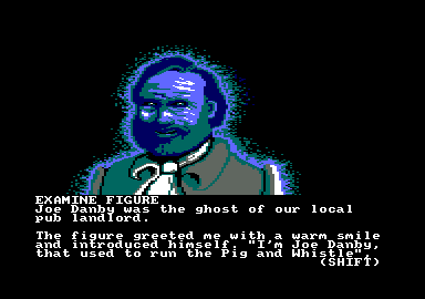 Scapeghost (Amstrad CPC) screenshot: Friendly old Joe enters the story