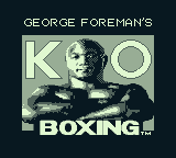 George Foreman's KO Boxing (Game Boy) screenshot: Title screen