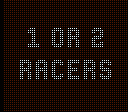 Race America (NES) screenshot: Select the number of players.