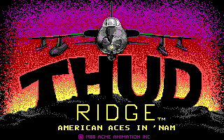 Thud Ridge: American Aces in 'Nam (DOS) screenshot: Title Screen