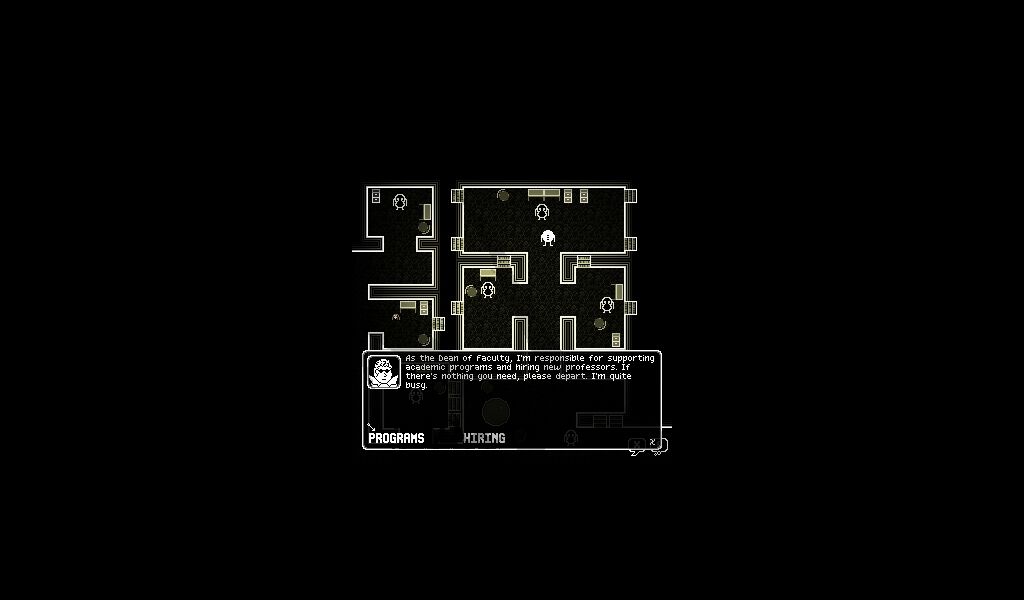 Ossuary (Windows) screenshot: Dean of the faculty is busy