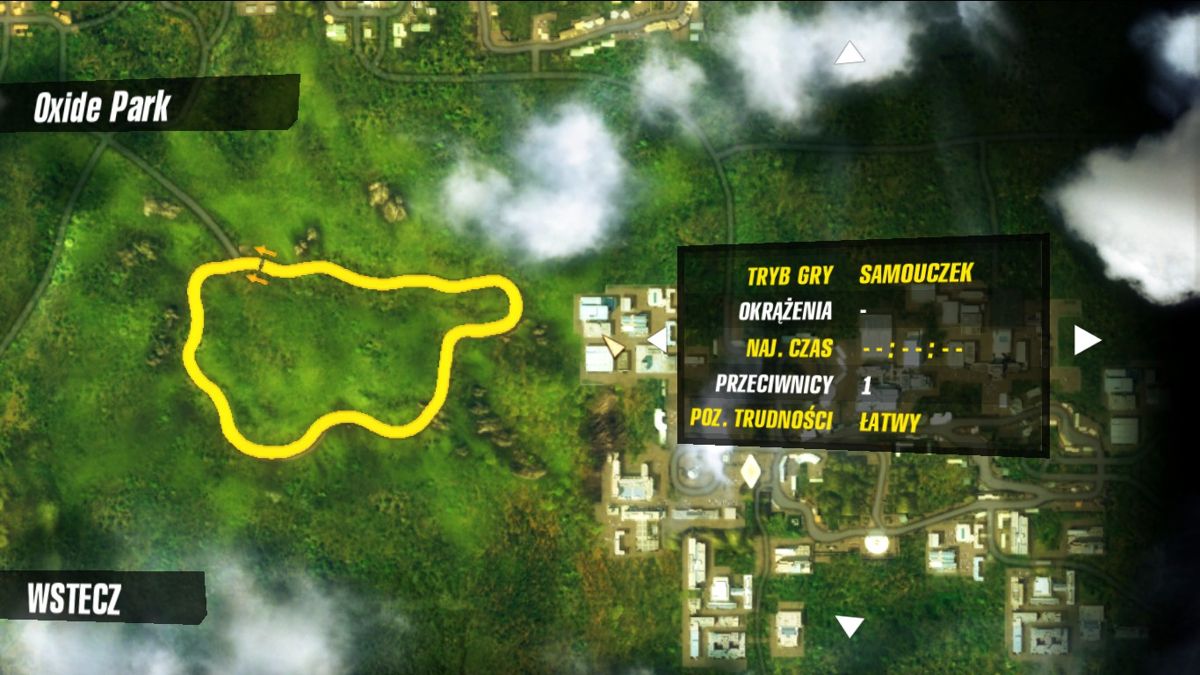 Ignite (Windows) screenshot: Track selection