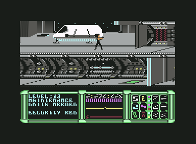 V (Commodore 64) screenshot: You start here.
