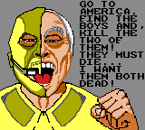 Surf Ninjas (Game Gear) screenshot: The ninjas are being ordered to kill you.