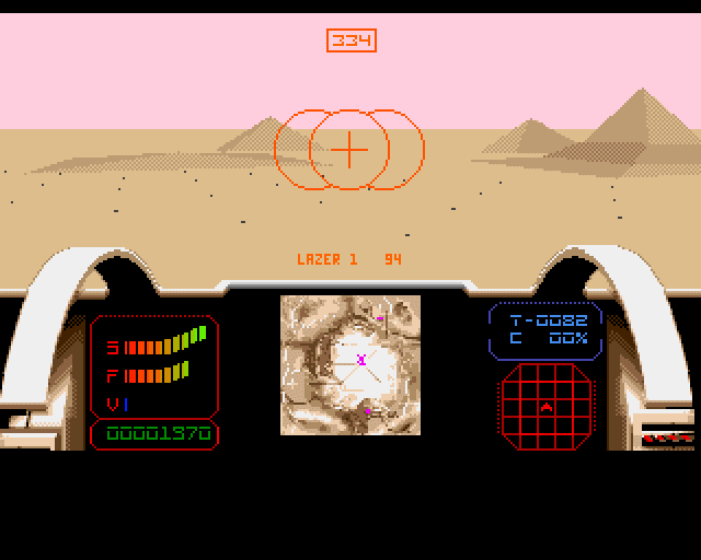 Epic (Amiga) screenshot: Search and destroy Com Station on planet