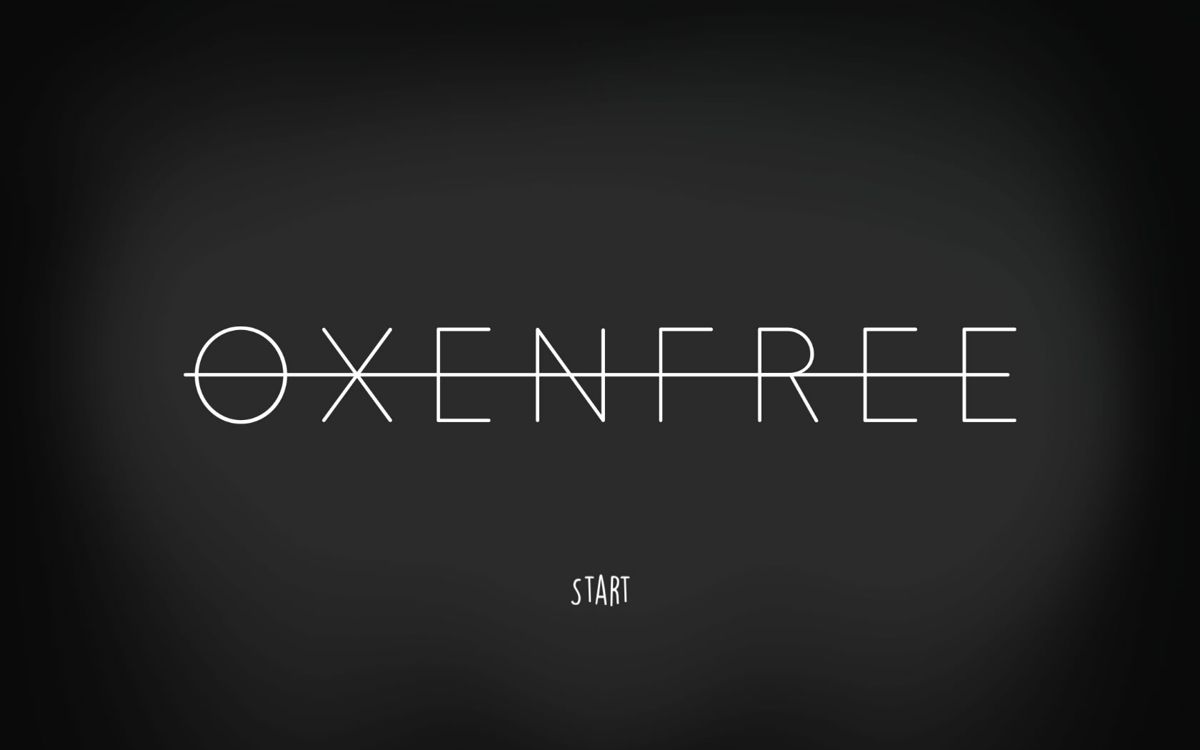 Oxenfree (Windows) screenshot: Title screen