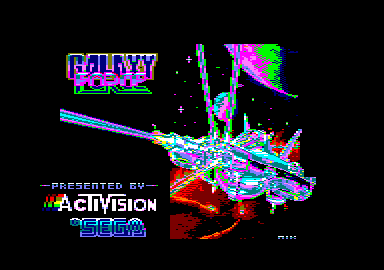 Galaxy Force II (Amstrad CPC) screenshot: Loading screen