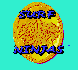 Surf Ninjas (Game Gear) screenshot: Secondary title screen