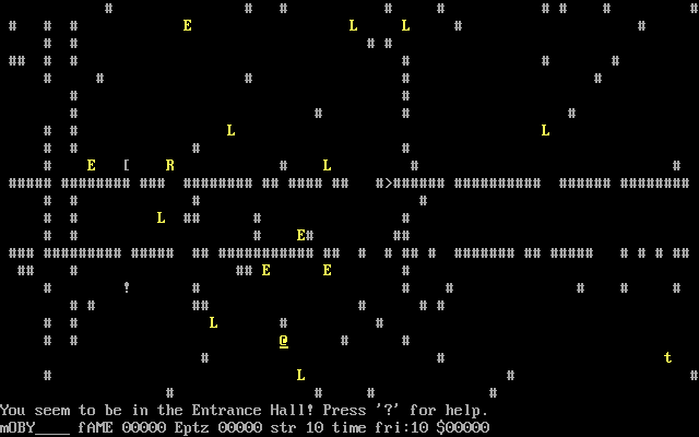 Mazzembly 1997 (DOS) screenshot: Starting location