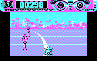 Space Racer (DOS) screenshot: GO