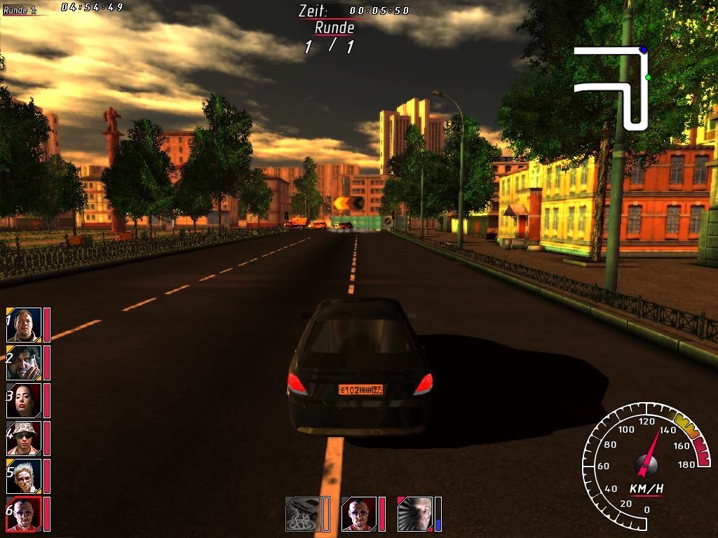 Mafia Racing (Windows) screenshot: Single race