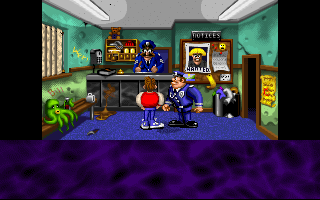 Bud Tucker in Double Trouble (DOS) screenshot: Police station