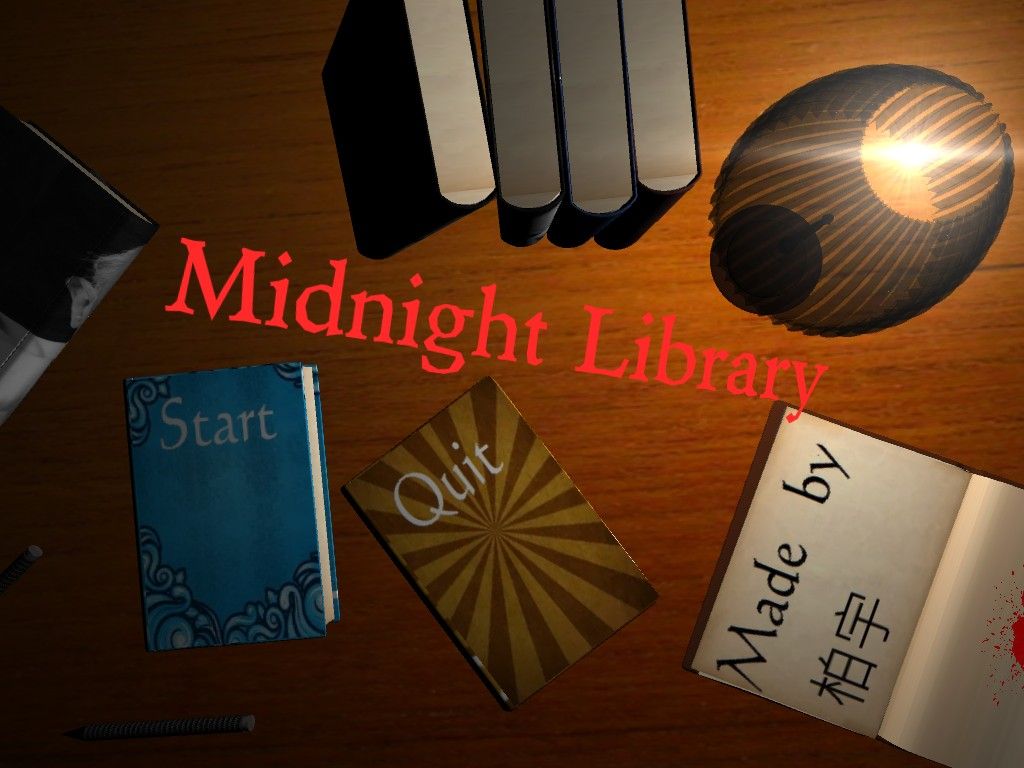 Midnight Library (Windows) screenshot: Title screen