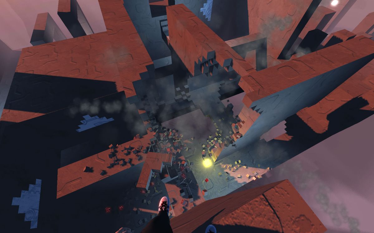 Lemma (Windows) screenshot: The bombs break down the environment.