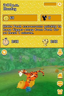 Disney Friends (Nintendo DS) screenshot: Tigger and Pooh