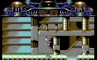 Greystorm (Commodore 64) screenshot: Watch out for mines