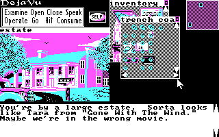 Deja Vu: A Nightmare Comes True!! (DOS) screenshot: Mansion.