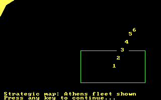 RAM! (DOS) screenshot: Fleet positions