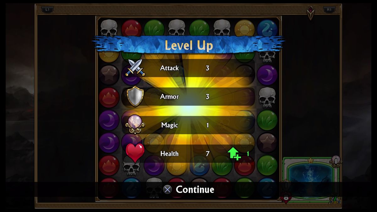 Gems of War (PlayStation 4) screenshot: Leveling up