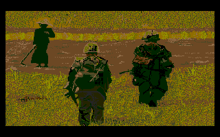 Lost Patrol (DOS) screenshot: Intermediate screen (VGA)