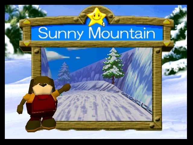 Snowboard Kids 2 (Nintendo 64) screenshot: Level Select Screen