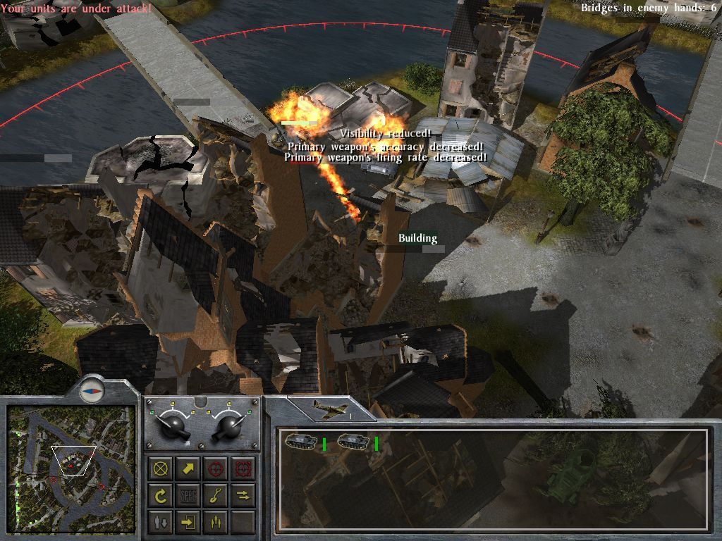 Moscow to Berlin: Red Siege (Windows) screenshot: Reminder for the future - flame throwers can take out howitzers