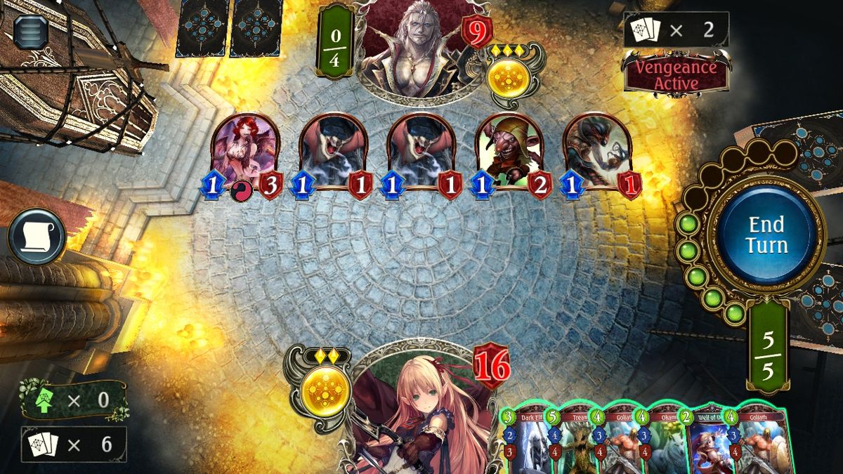 Shadowverse (Windows) screenshot: My situation looks grim